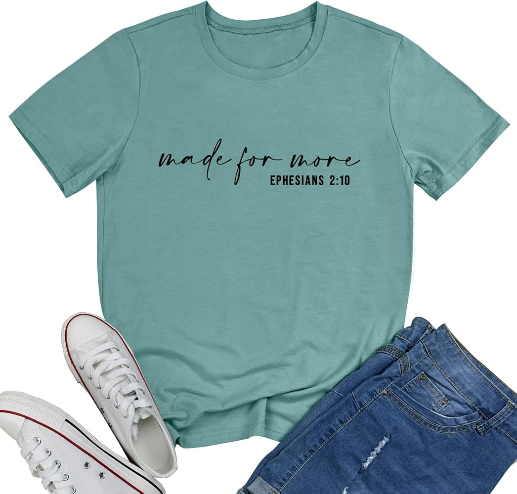 BLACKMYTH Graphic T-Shirts for Women Faith Shirts for Women | Amazon (US)