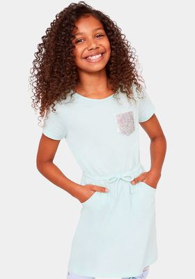 Flip Sequin Pocket T-Shirt Dress | FabKids