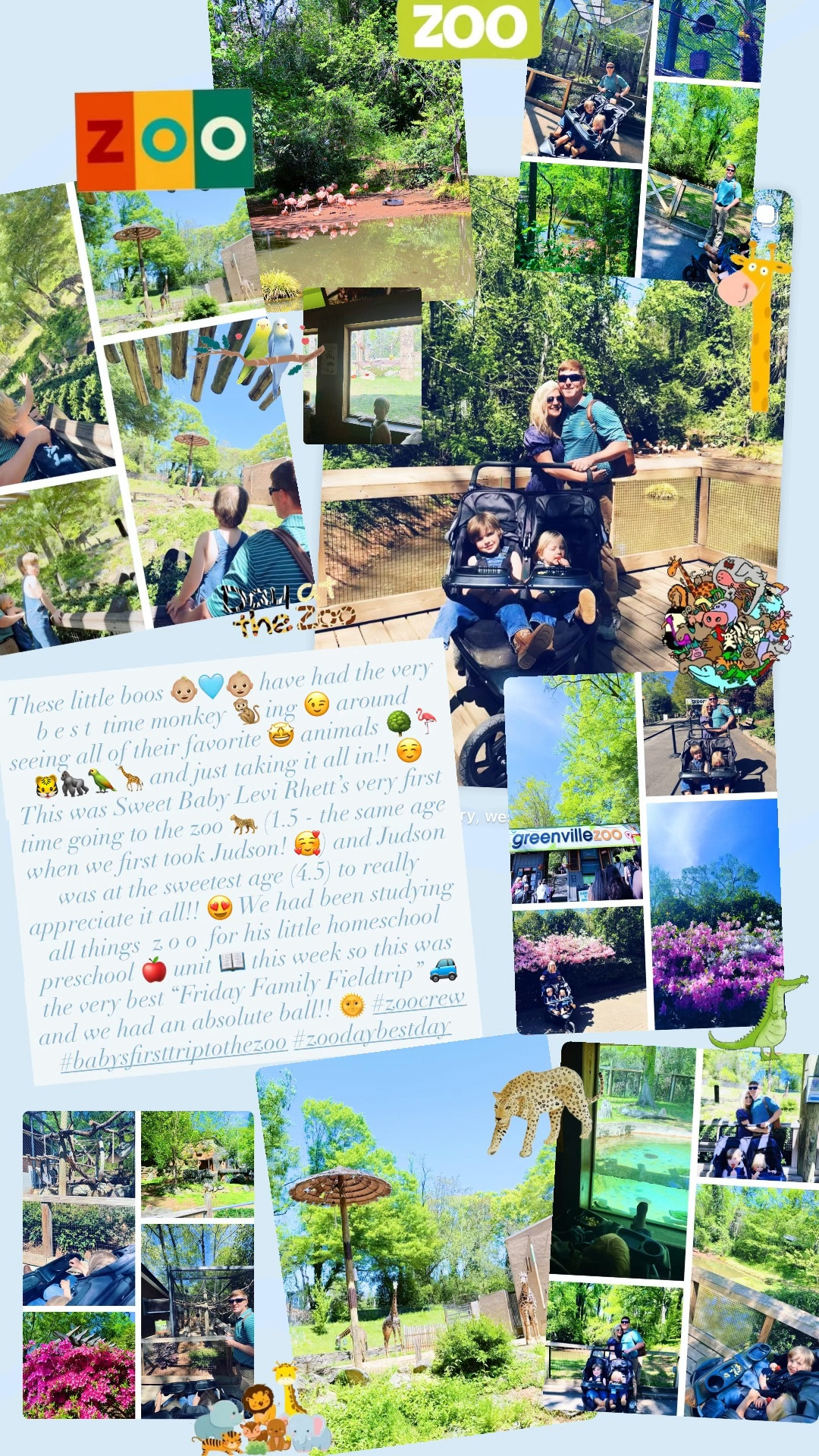 These little boos 👶🏼🩵👶🏼 have had the very  b e s t  time monkey 🐒 ing 😉 around seeing all of their favorite 🤩 animals 🌳🦩🐯🦍🦜🦒 and just taking it all in!! ☺️ This was Sweet Baby Levi Rhett’s very first time going to the zoo 🐆 (1.5 - the same age when we first took Judson! 🥰) and Judson was at the sweetest age (4.5) to really appreciate it all!! 😍 We had been studying all things  z o o  for his little homeschool preschool 🍎 unit 📖 this week so this was the very best “Friday Family Fieldtrip” 🚙 and we had an absolute ball!! 🌞 #zoocrew #babysfirsttriptothezoo #zoodaybestday 

#LTKKids #LTKmomlife #LTKdayinmylife