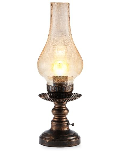 UMEXUS Vintage Rechargeable Cordless Table Lamp, Small Battery Powered Lamp | Amazon (US)