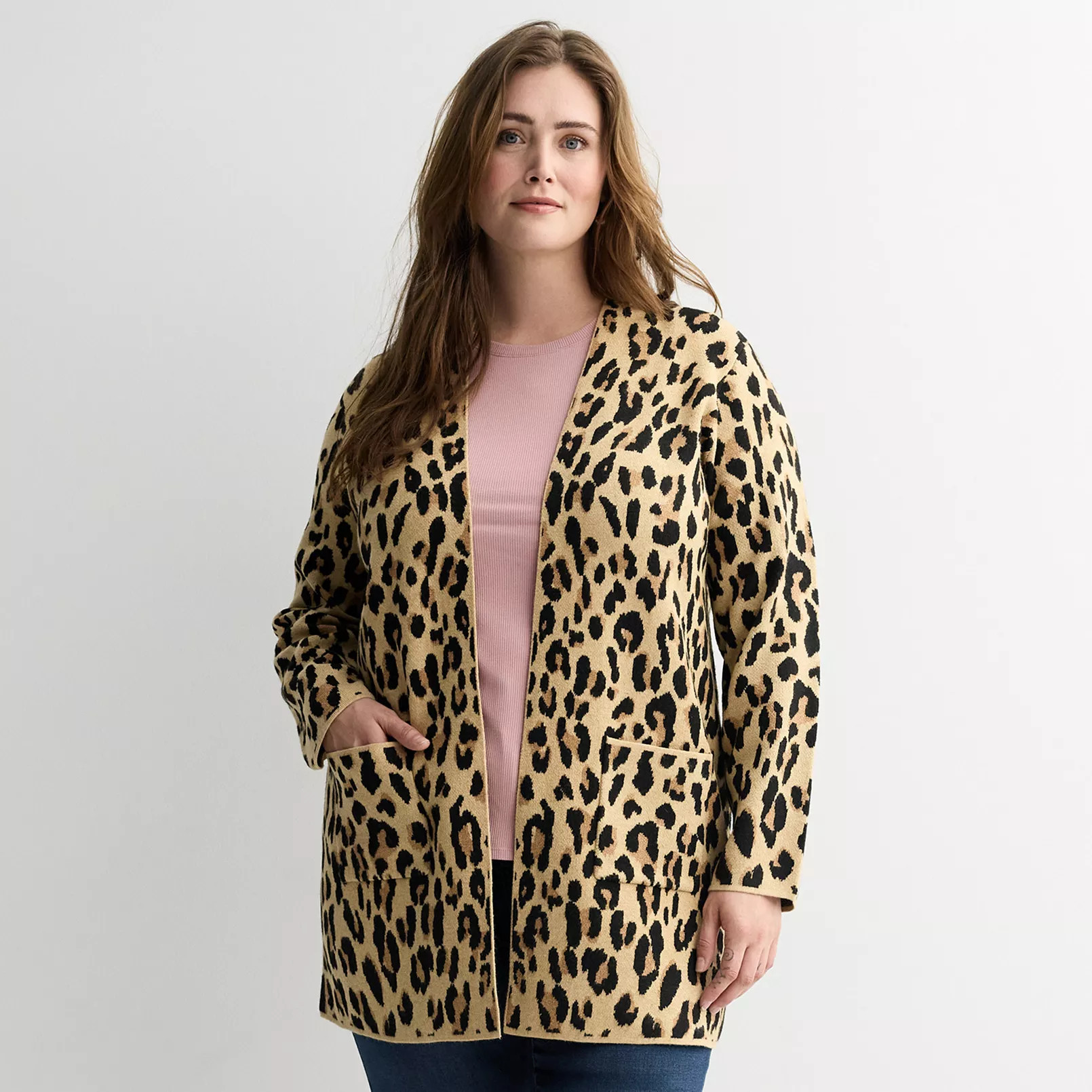 Plus Size Nine West Clean Collar Coatigan | Kohl's