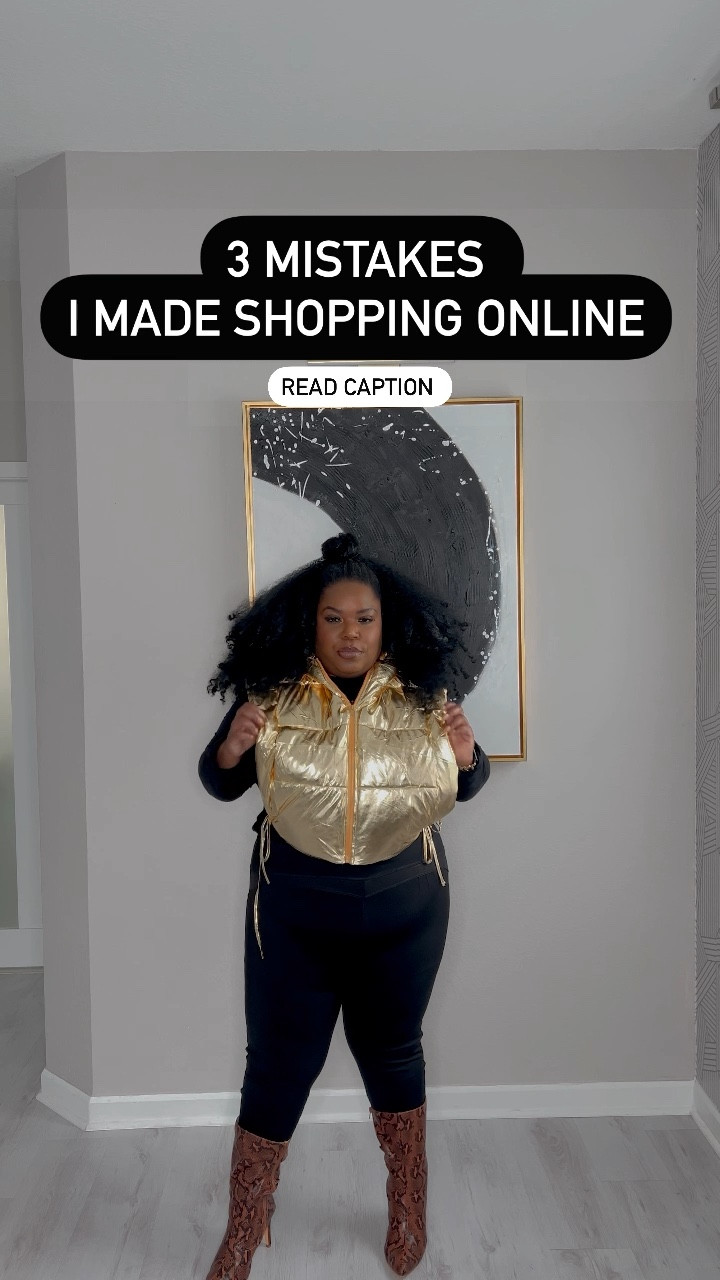 Nowadays it’s seldom that I shop in person cause I tend to find more style options online and can’t beat the convenience. However it’s taken some trial and error of ordering the wrong size, multiple returns, and stuff arriving too late to figure it out. Here are three online shopping tips to ensure you get the perfect fit: 

1) Make sure to read the size chart. Not all brand sizing is the same. Also double check your body measurements against the size chart in case you need to size up or down. 

2) Check their shopping policy BEFORE purchase and pay attention to the processing time listing as well. Trust me when I say this will avoid you having to resort to plan b cause your outfit didn’t arrive on time! 

3) Read the product reviews. The reviews are like getting advice from a friend. They’re often super helpful for getting insight into product quality and actual sizing. 

Hope you found this helpful. Follow me for more style tips and inspo. Also go to “Shop My Looks” for outfit details.

#LTKmidsize #LTKplussize #LTKstyletip