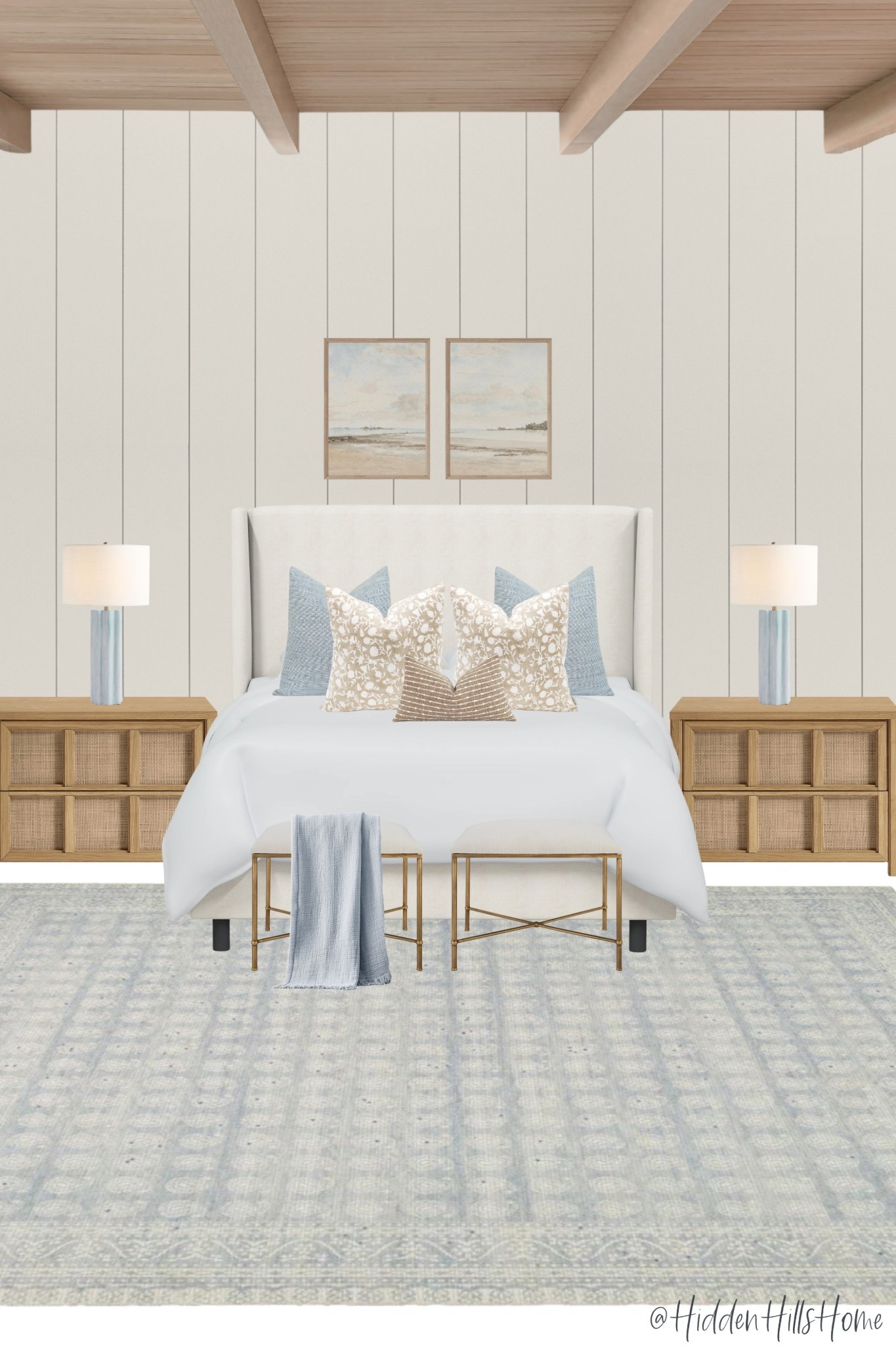 Coastal bedroom decor mood board, bedroom design ideas, home decor, bedding, master bedroom, beach house bedroom, nightstands 

#LTKSeasonal #LTKSaleAlert #LTKHome