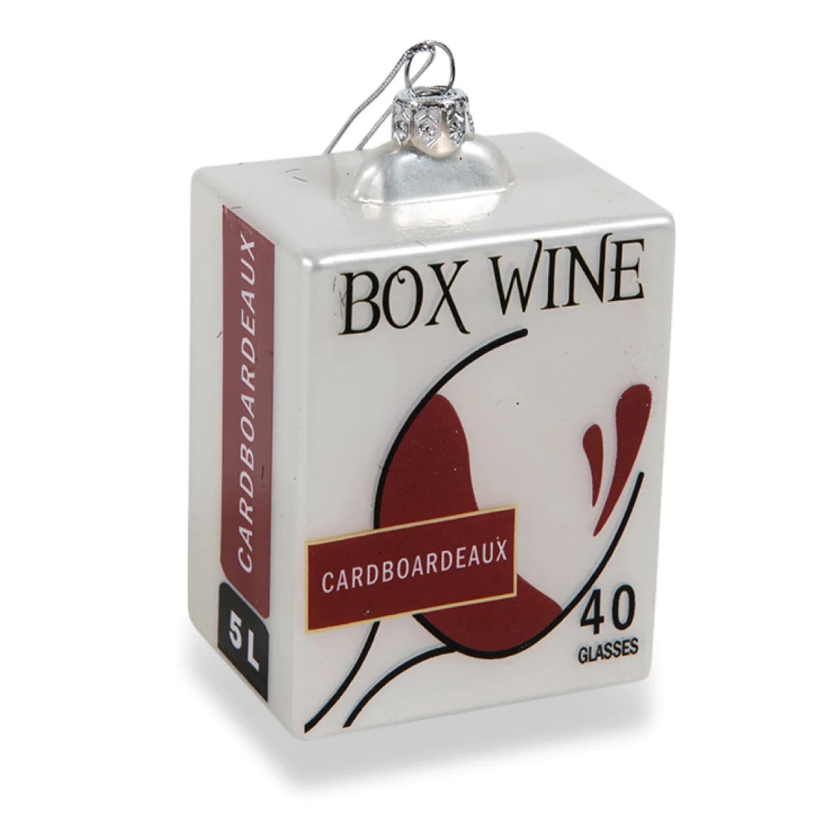 Box Wine Ornament | Furbish Studio