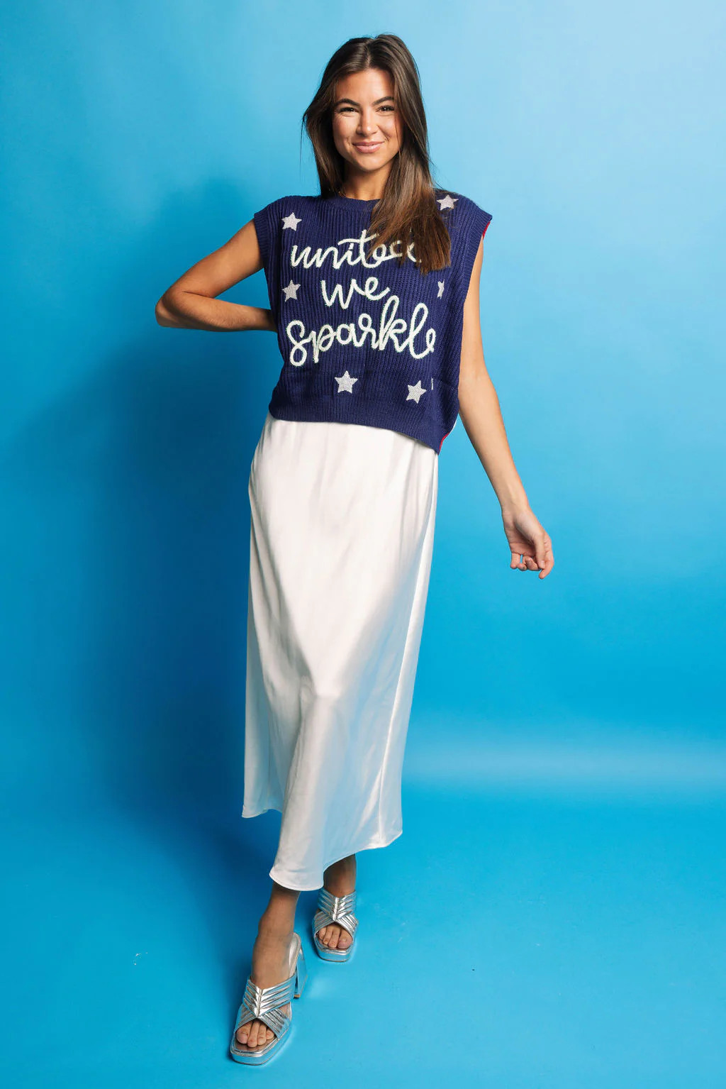 United We Sparkle Sweater Vest | Queen of Sparkles