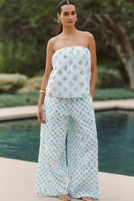 Celandine Strapless Polka Dot Top | Anthropologie (US)