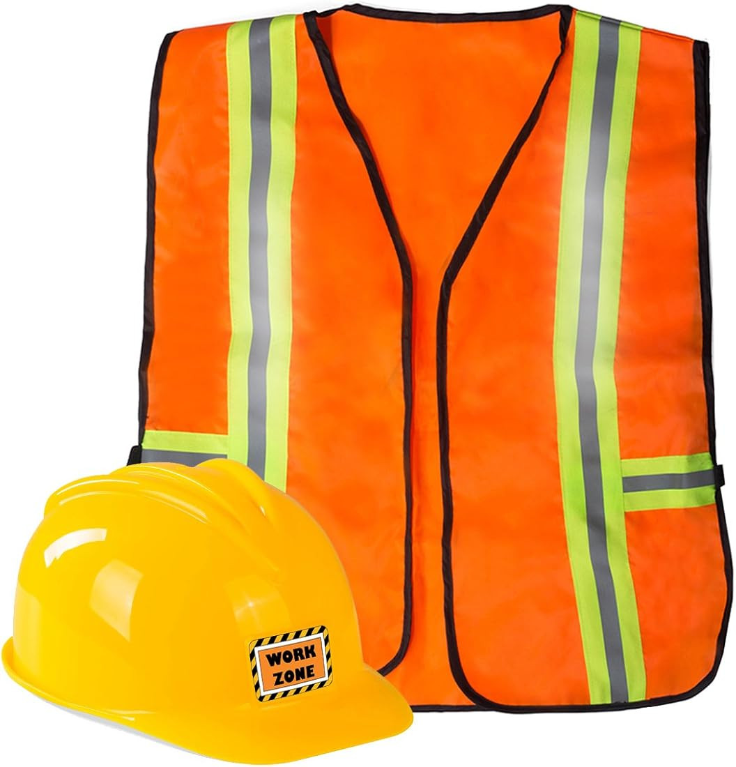 Funny Party Hats Construction Worker Costume for Kids - Construction Costume - Construction Hat a... | Amazon (US)