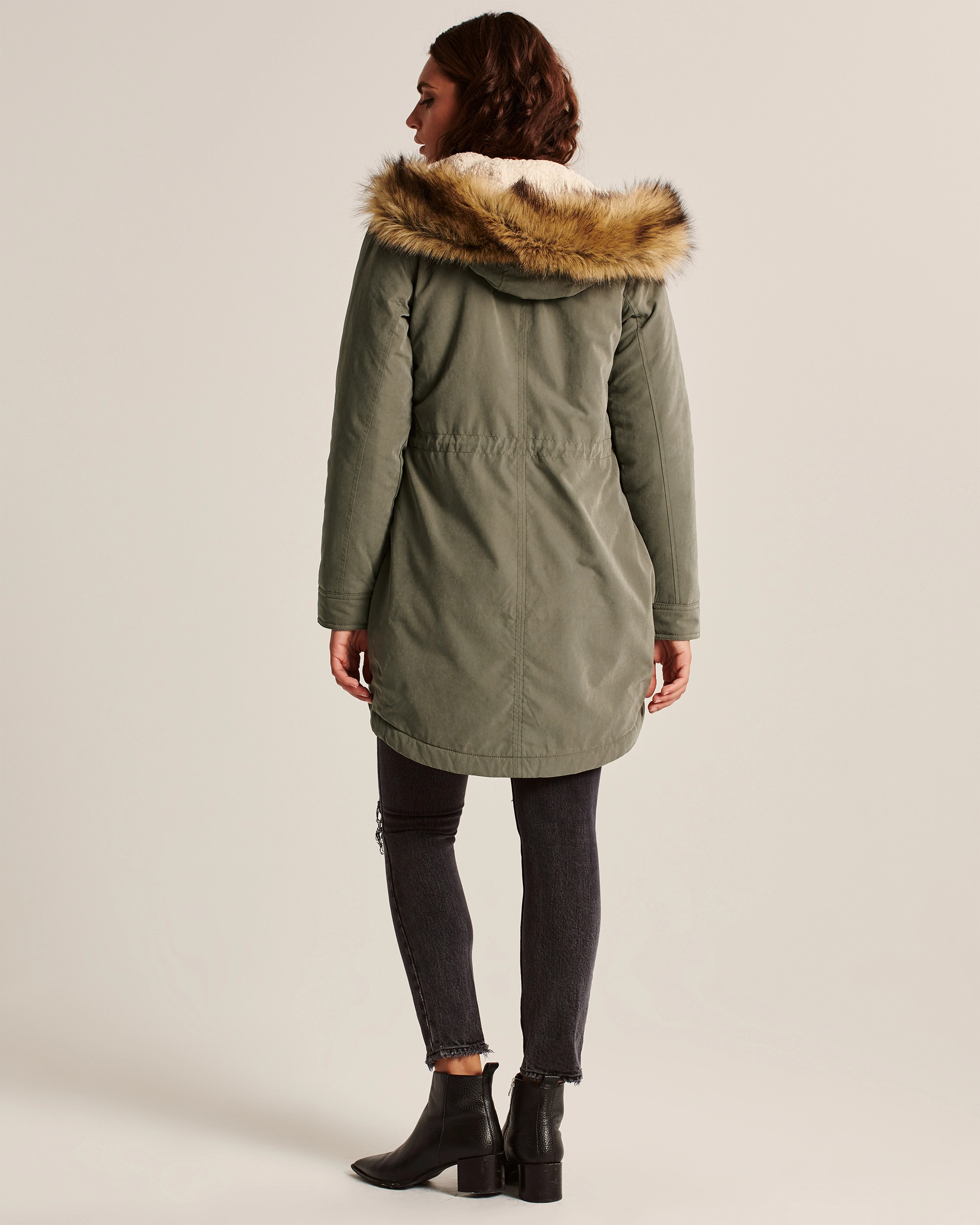 Sherpa-Lined Military Parka | Abercrombie & Fitch (US)