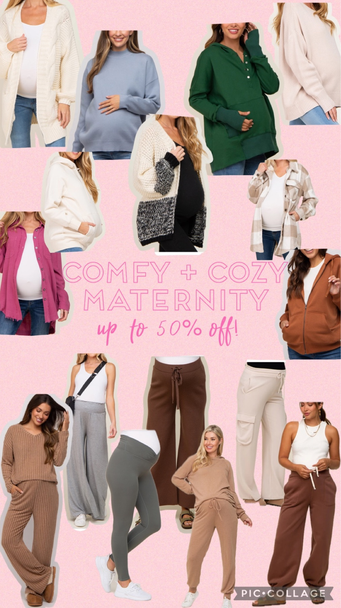 Cozy maternity outfits on sale up to 50% off!

maternity 
pink blush maternity
comfy maternity clothes 
holiday maternity clothes
christmas maternity 

#LTKCyberWeek #LTKHoliday #LTKbump