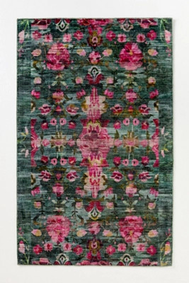 Ren Printed Easy-Care Floral Rug | Anthropologie (US)