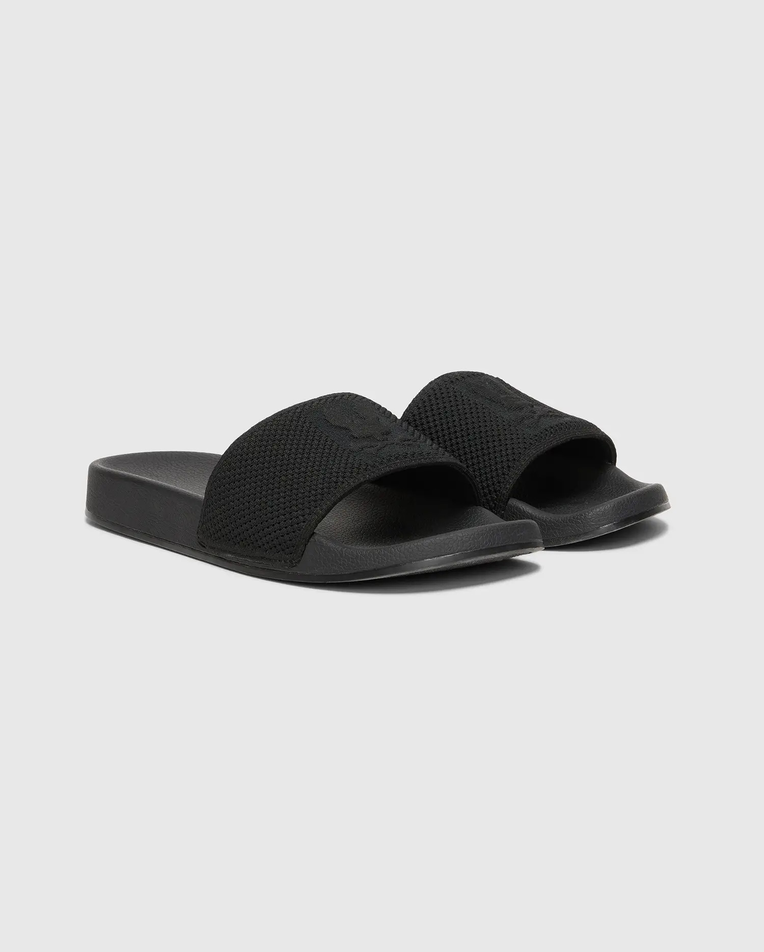 Men's Knit Slides in Black | Psycho Bunny | Psycho Bunny (US)
