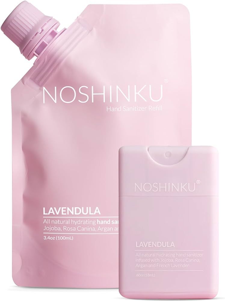 Noshinku Pocket Hand Sanitizer Refill Kit (Lavender) | Amazon (US)