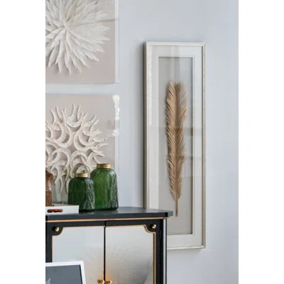 16" x 47" Gold Leaf Framed Wall Art, Wall Decor for Living Room Dining Room Office Bedroom | Wayfair North America