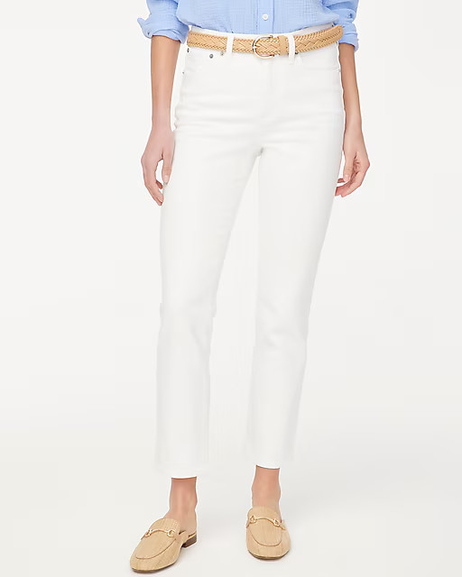 Essential straight white jean in all-day stretch | J.Crew Factory