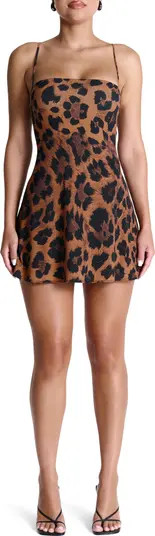 Leopard Print Fit & Flare Minidress | Nordstrom