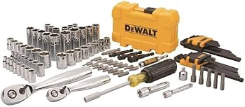 DEWALT Mechanics Tools Kit and Socket Set, 1/4" & 3/8" Drive, SAE, 108-Piece (DWMT73801) | Amazon (US)