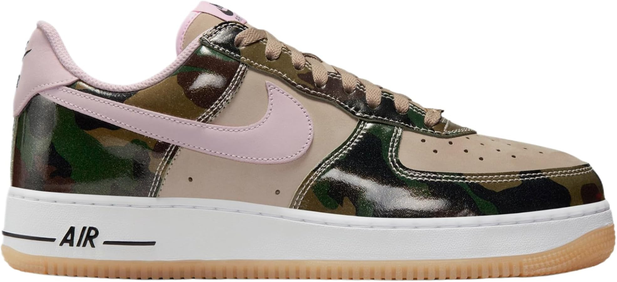 Nike Air Force 1 Low Camo Mens Lifestyle Shoes (Multi Color/Khaki/Pink/White) Size 11 | Amazon (US)