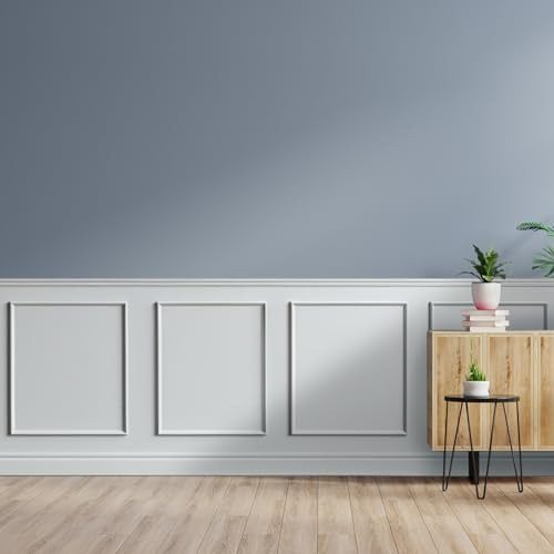 Colingmill 3 Set Accent Wall Molding Kit Premade Wainscoting Panels Wall Molding Peel and Stick Panel White Pre Cut Trim for Walls Picture Frame Molding for Home Decoration(16 x 20 Inch) | Amazon (US)