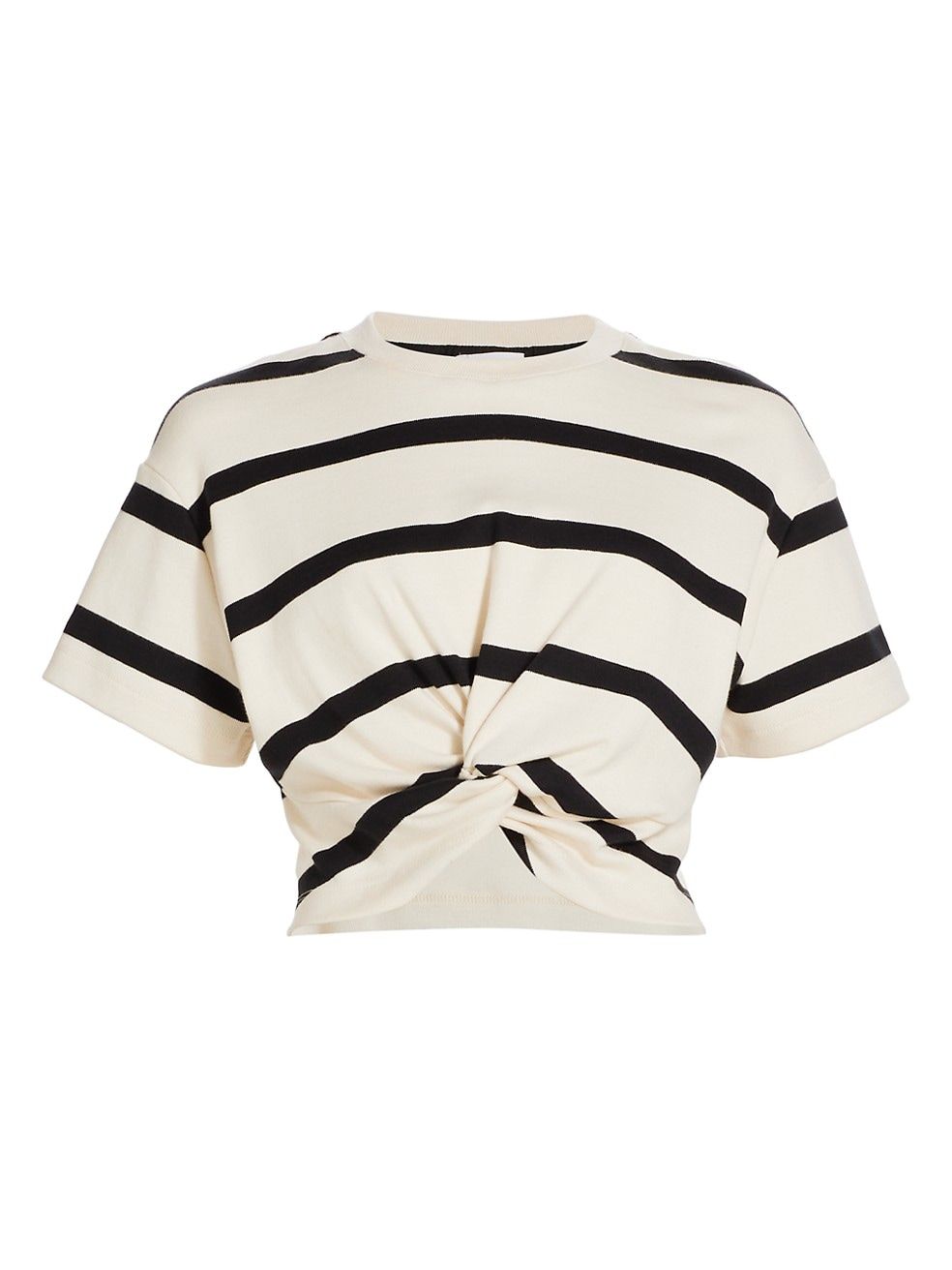 Tanya Taylor Zola Striped Knotted T-Shirt | Saks Fifth Avenue