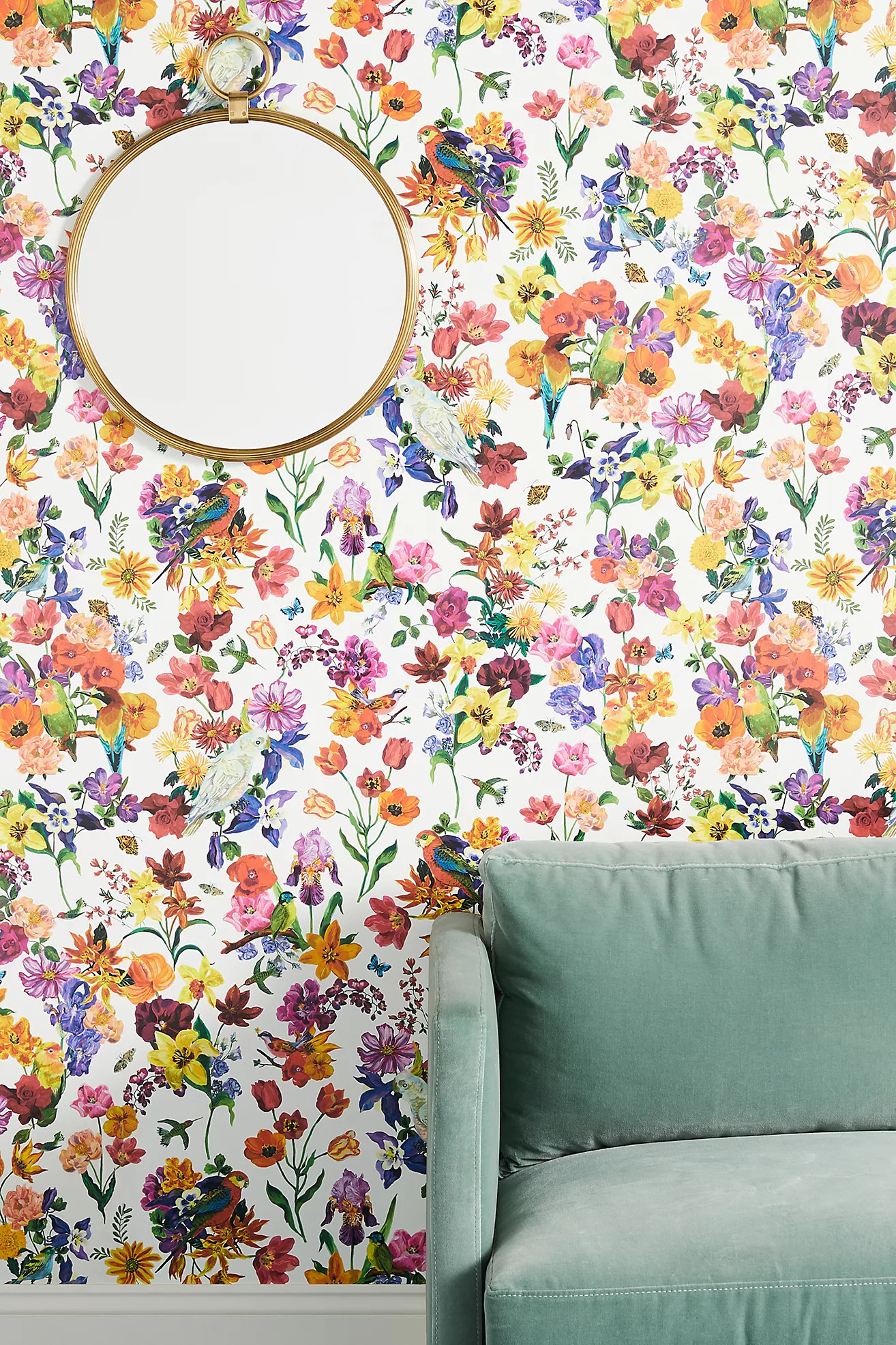 Nathalie Lete Les Fleurs Wallpaper | Anthropologie (US)