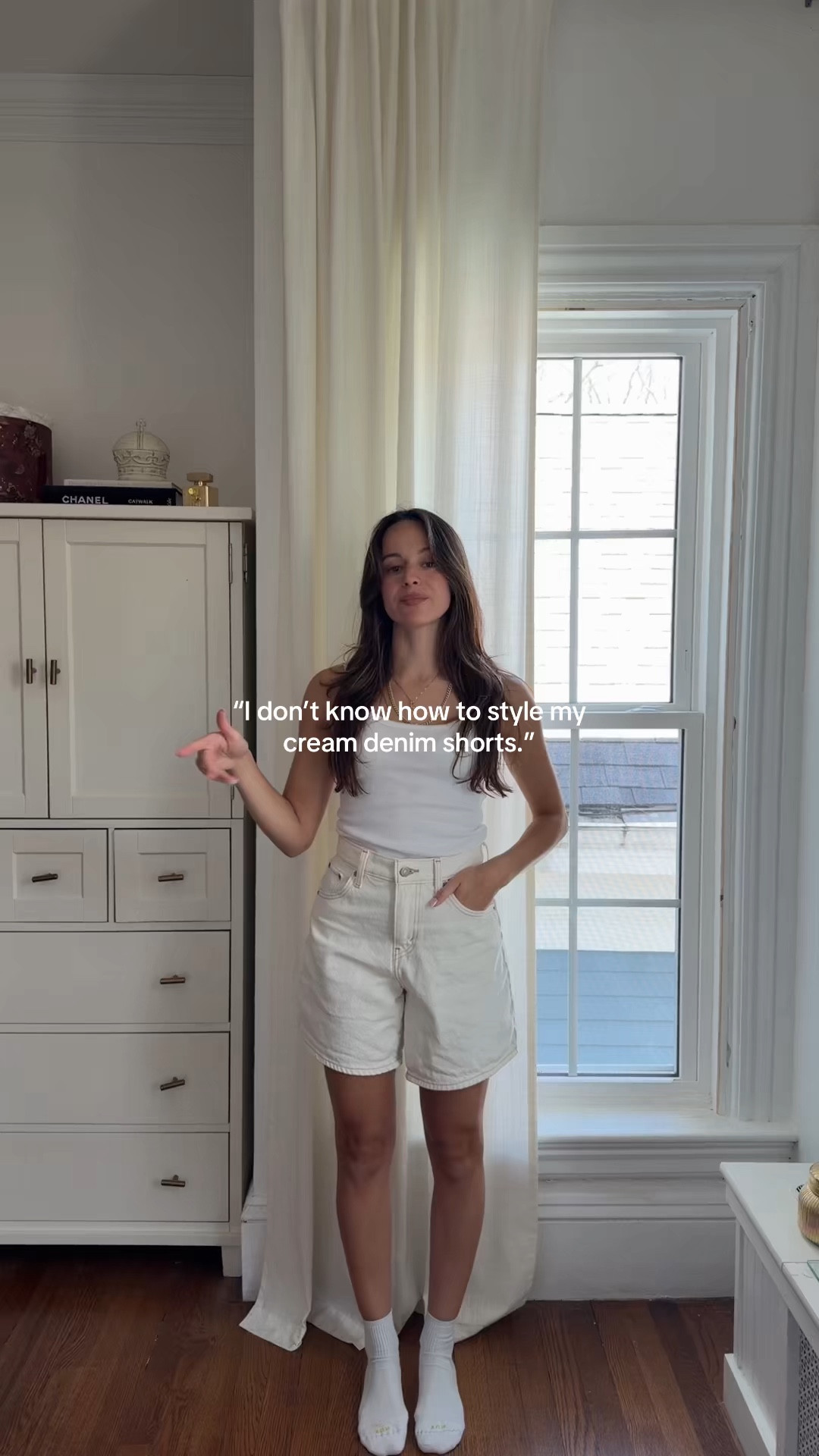 Summer outfit inspo styling cream denim 

#LTKootd