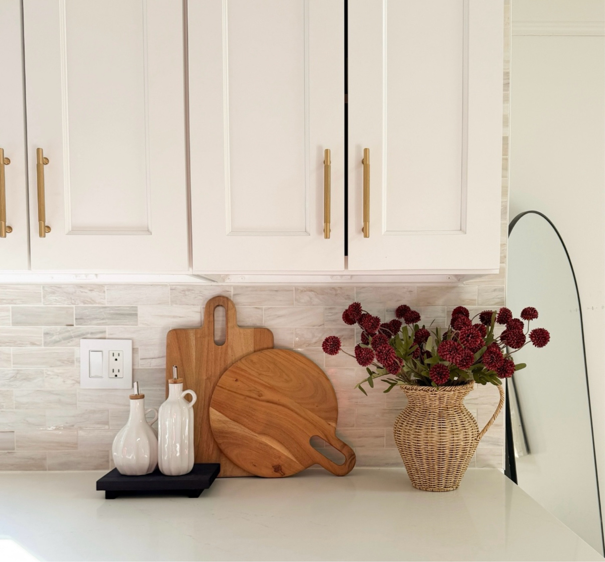 I am loving the kitchen cutting board decor & burgundy faux stems from Amazon for this fall season! 

#LTKSeasonal #LTKHome