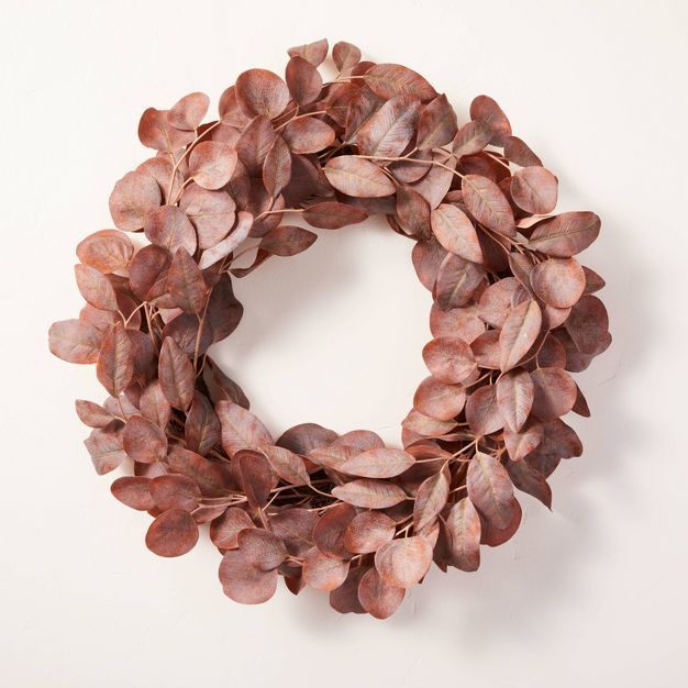 Faux Rusted Eucalyptus Wreath - Hearth & Hand™ with Magnolia | Target
