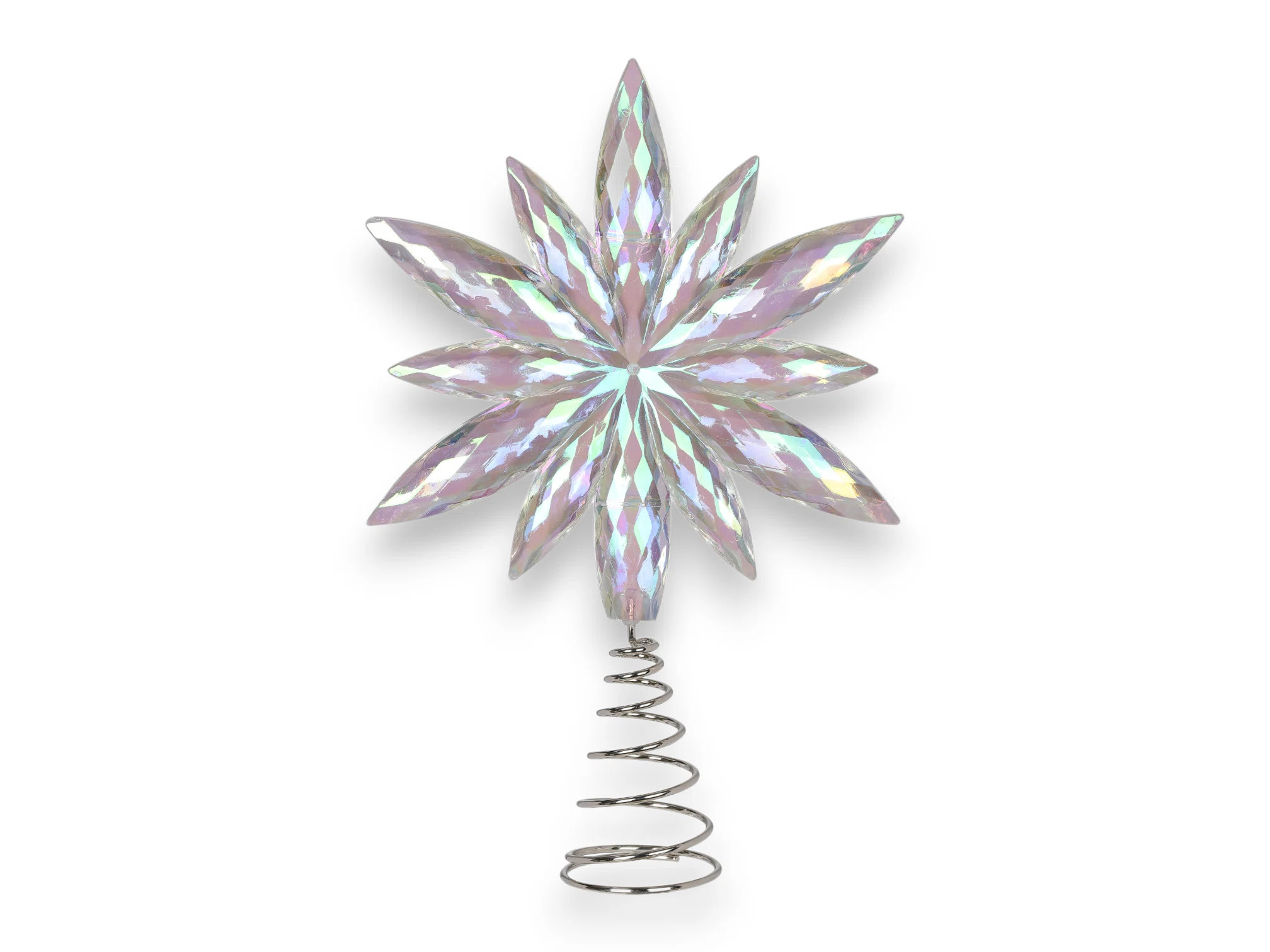The Holiday Aisle® 12" AB Acrylic Crystal Snowflake Tree Topper | Wayfair | Wayfair North America
