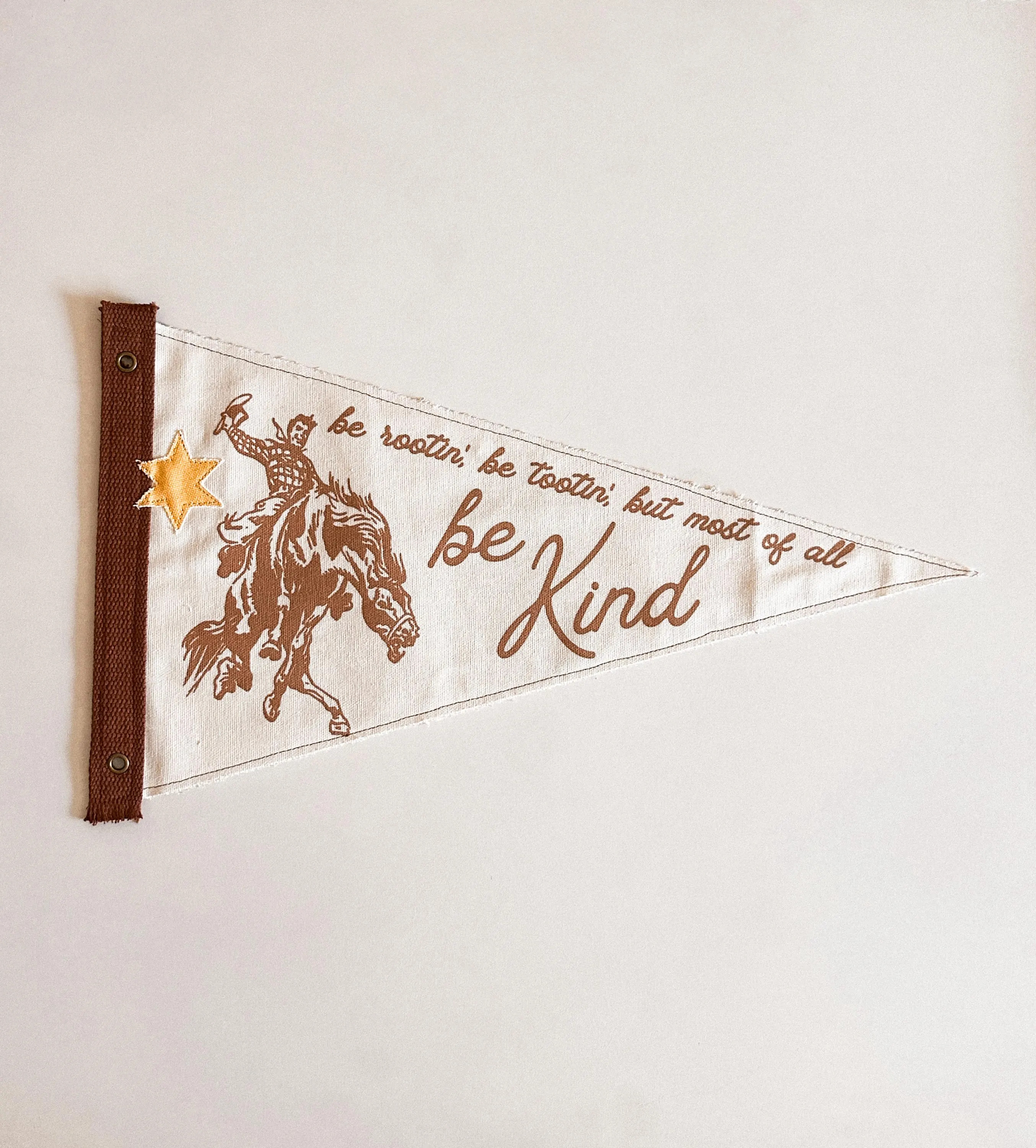 Be Kind Cowboy Pennant Flag, Western Wall Art | Etsy (Global)