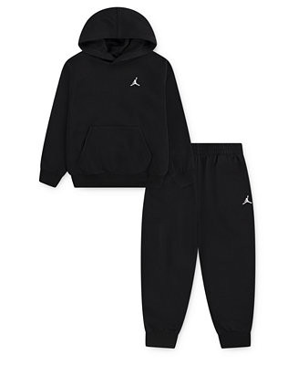 Jordan Toddler and Little Boys 2-Piece Brooklyn Fleece Pullover Hoodie and Pants Set - Macy's | Macy's