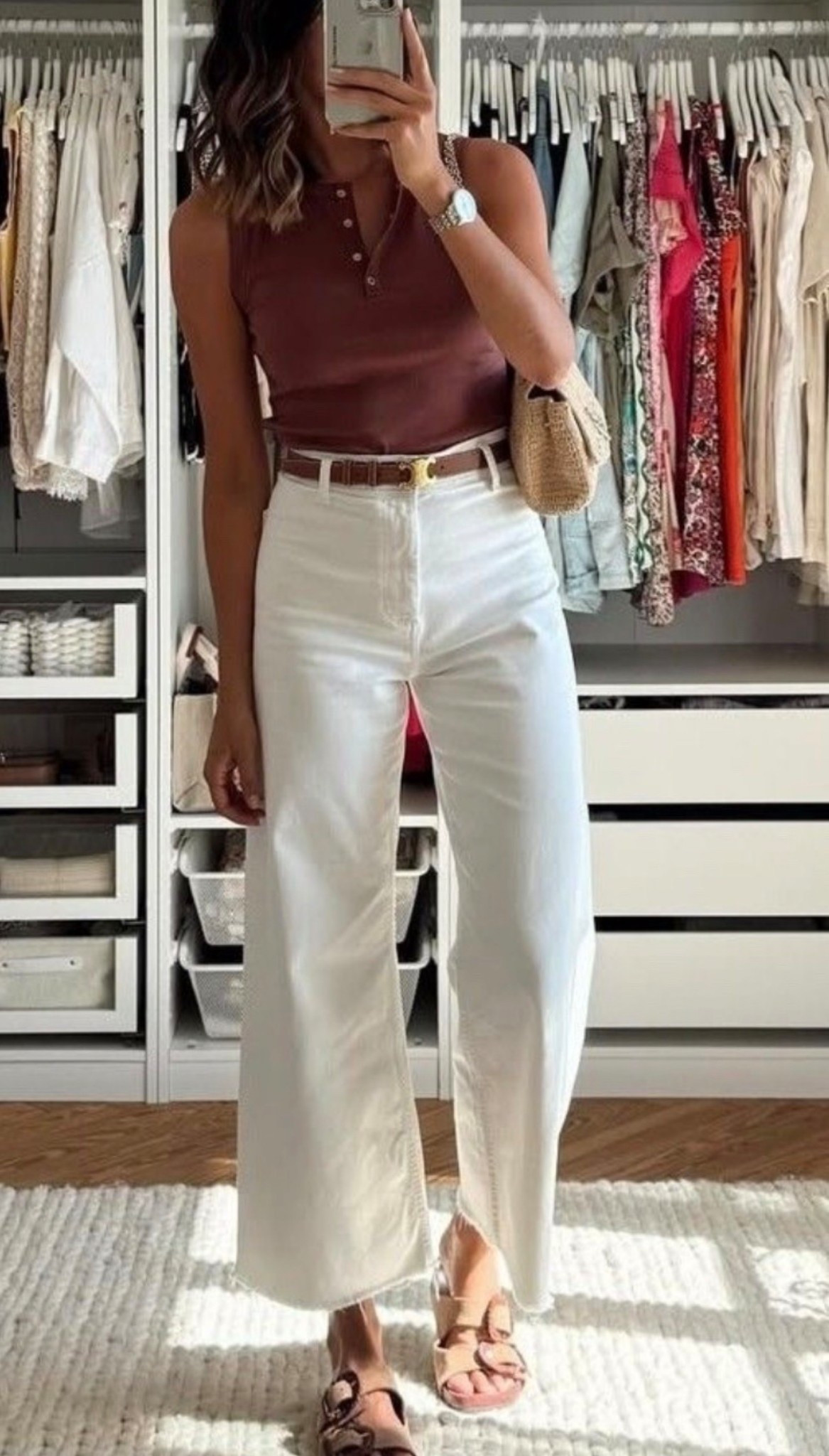 Recreate the look - Style inspo from Pinterest to your cart! Linking like and similar items to help you re-create this look and style from Pinterest 💚🌸


#trending outfit
#Pinterest outfit inspo
#Pinterest inspired 
#cropped jeans
#raw hem jeans
#white jeans
#quince fashion 
#straight leg jeans 
#wide leg jeans 
#cream jeans 
#henley tank top
#sleeveless top
#mauve tank top
#casual tank top 
#leather sandals
#flatbed sandals 
#project cloud sandals
#birkenstock sandals 
#high rise jeans
#mom jeans 
#jeans styled 
#abercrombie jeans
#designer jeans 
#revolve jeans  
#thin brown belt
#the look for less
#revolve fashion finds  
#nordstrom finds
#gap fashion finds
#anthropologie finds 
#Amazon fashion 
#spring fashion
#spring transition outfit
#spring style Inspo 
#style inspo
#fashion inspo
#outfit inspo
#casual style
#elevated casual
#casual outfit
#classic style 
#casual chic 
#work fashion
#work outfit
#work appropriate 
#office outfit 
#polished look
#weekend style
#easy weekend outfitt
#day date outfit
#wine tasting outfit  
#mom style 
#mom outfit 
#errands outfit 
#airport outfit 
#travel outfit 
#travel style 
#beach day outfit
#beach dinner outfit 
#site seeing outfit 
#European vacation 
#street style
#new York style
#city outfit 
#date night outfit 
#pinterest inspired
#photo credit to Pinterest 
#ootd



#LTKWorkwear #LTKmomlife #LTKootd