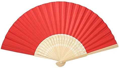 Folding Fan, Handheld Folding Paper Fan with Bamboo Fan Bone Gift for Wedding Festival Party, Perfor | Amazon (US)