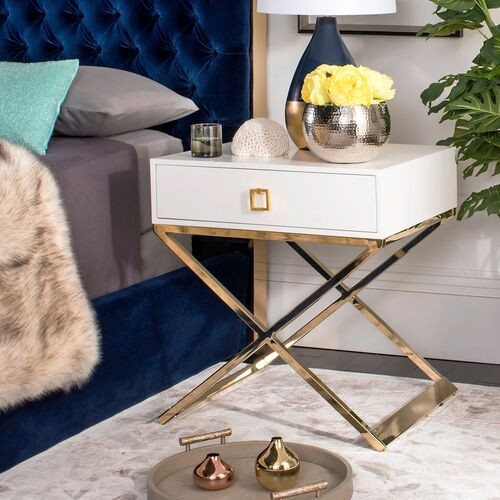 Peck Nightstand, White | One Kings Lane