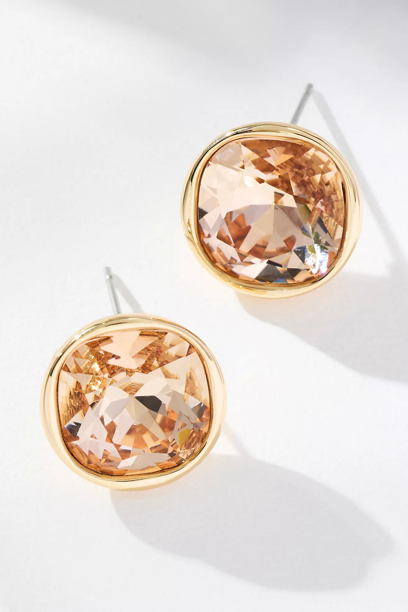 @merricksart x Anthropologie Round Crystal Post Earrings | Anthropologie (US)