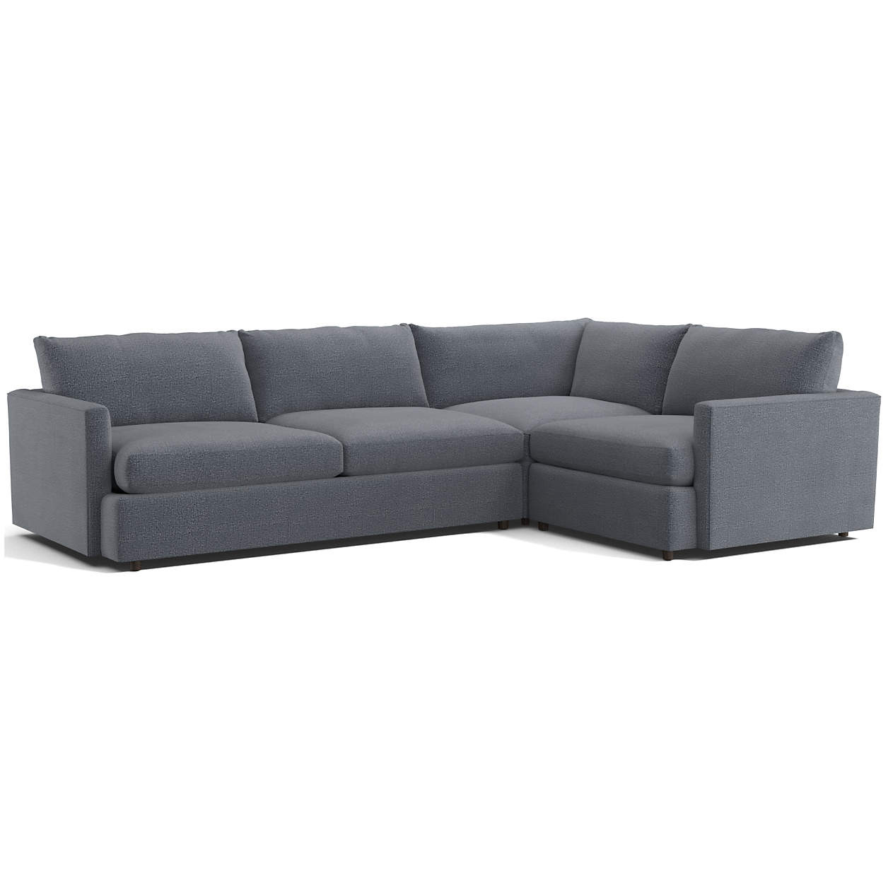 Lounge Deep 3-Piece L-Shaped Sectional Sofa + Reviews | Crate & Barrel | Crate & Barrel