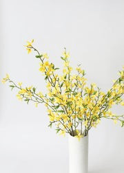 Yellow Faux Spring Flowers Forsythia Branch - 36" | Afloral (US)
