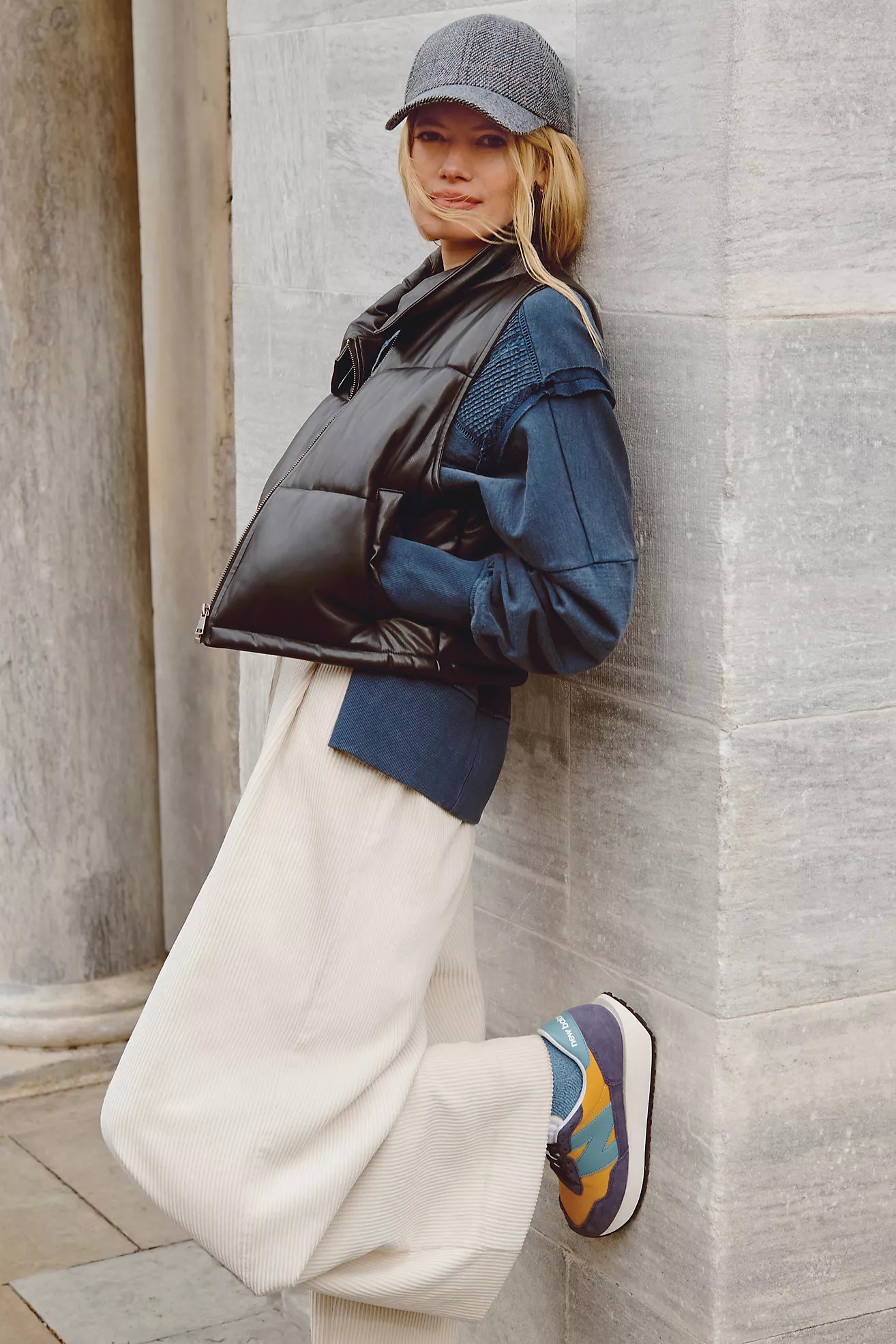 By Anthropologie Faux Leather Vest | Anthropologie (US)