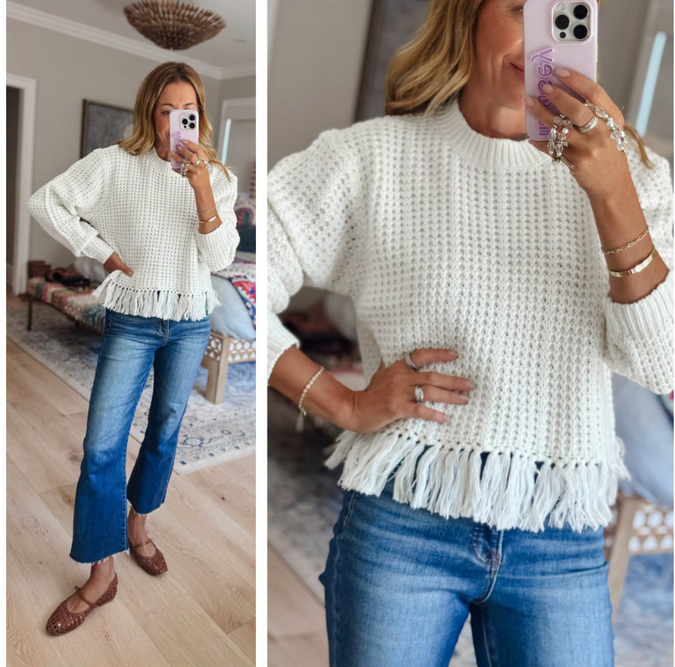 Feeling the fringe!! This is not your basic sweater, it's so much more!! 

 #LTKgrwm #LTKootd #LTKSeasonal