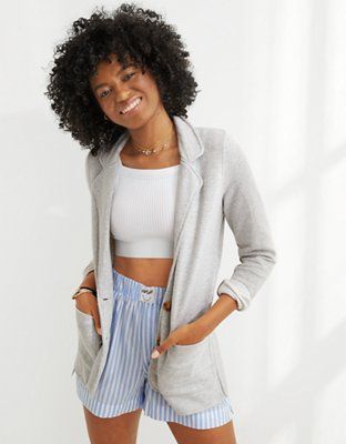 Aerie Fleece Blazer | American Eagle Outfitters (US & CA)