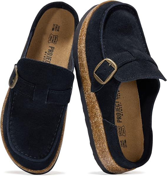 Project Cloud 100% Genuine Leather Moccasin Style Clogs for Women (Carline) | Amazon (US)