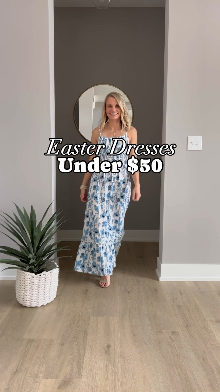 Easter dresses under $50!! 
Blue floral dress- small
Red floral- small
Green dress- xs
Pink blazer- xs (code: THRIFTYWIFE10 for 10% off) 
Denim jacket- xs 

#LTKVideo #LTKstyletip #LTKSeasonal