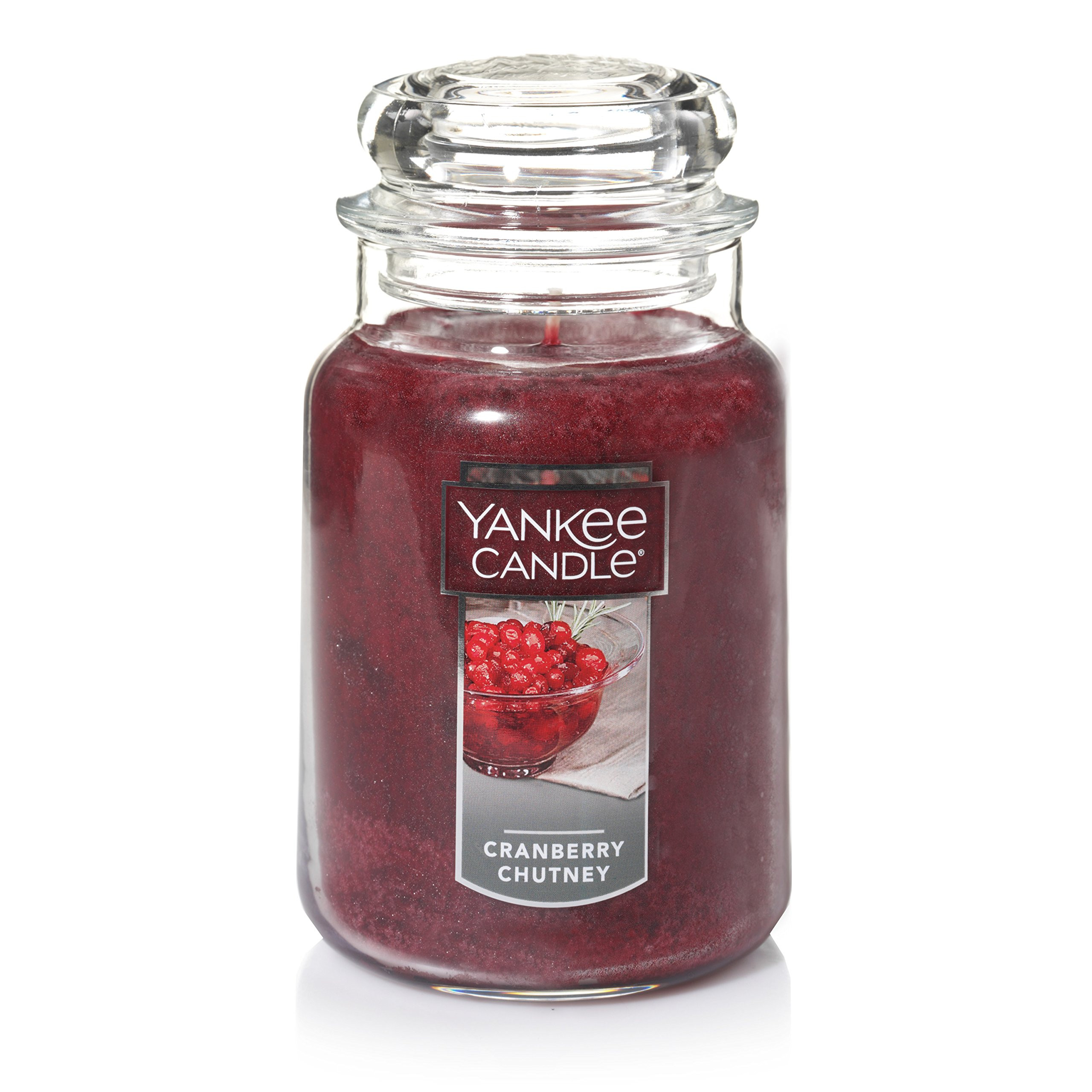 Yankee Candle Cranberry Chutney Scented, Classic 22oz Large Jar Single Wick Candle, Over 110 Hour... | Amazon (US)