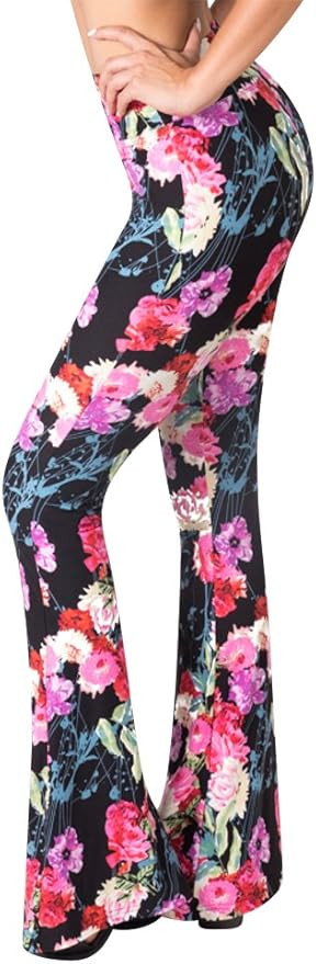 SATINA Flare Leggings | High Waisted Yoga Pants for Women | Tummy Control | Palazzo Pants | Butte... | Amazon (US)