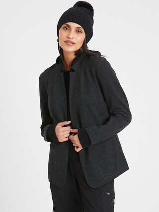 Brushed Knit Blazer | Banana Republic Factory