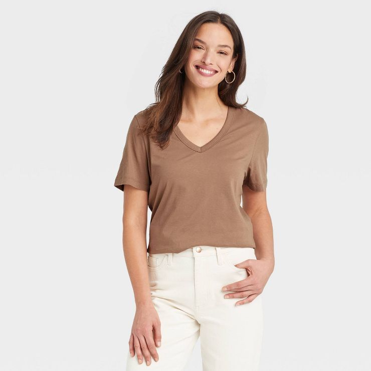 Women's Short Sleeve V-Neck T-Shirt - Universal Thread™ | Target