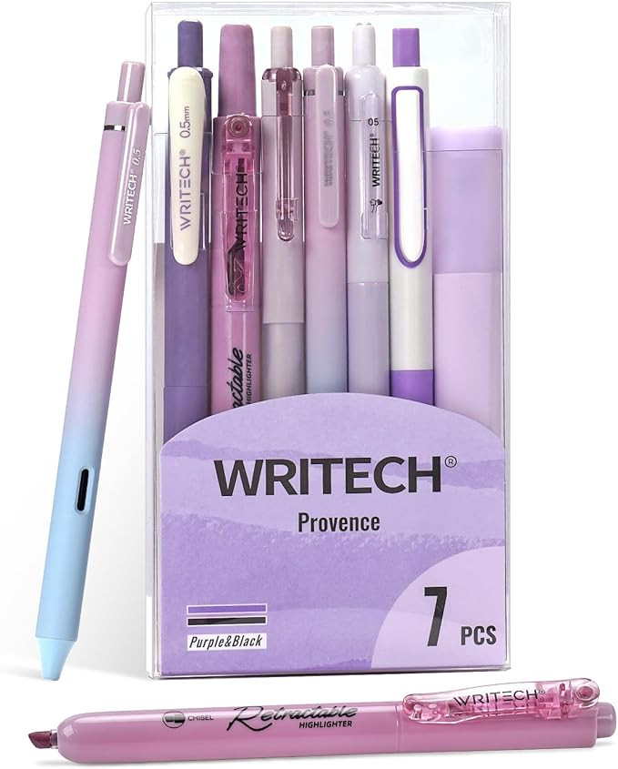 WRITECH Gel Pens Journaling Highlighters: Journal Set Aesthetic Assorted Pastel Color Ink 0.5mm F... | Amazon (US)