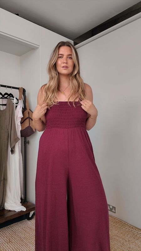 Free people summer dresses and dressing so perfect for abroad / vacation / beach holiday 🏝️ I’m wearing size L in everything which IMO is perfect for UK 18. The white jumpsuit I’m wearing size XL. 

#LTKSeasonal #LTKfindsunder100 #LTKstyletip
