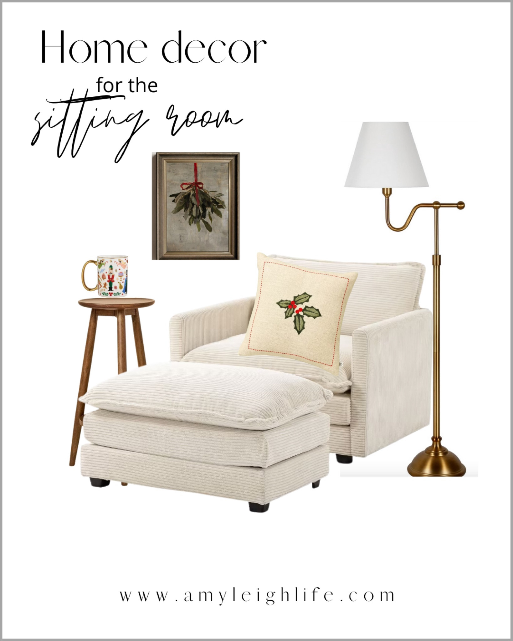 Sitting area decor idea for Christmas. 

classic armchair, classic arm chair, chairs, chairs living room, living room accent chairs, chair and a half, bedroom chair, swivel chair, swivel accent chair, bedroom accent chair, bedroom accent chairs, Christmas wall art, floor lamp, accent table, drink table, coffee mug, Christmas mug, Christmas throw pillow, chair and ottoman, cozy corner 
Prices can change 

#LTKFindsUnder50 #LTKHome #LTKFindsUnder100