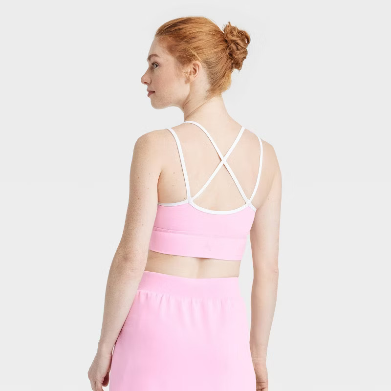 Women's V-Neck Strappy Sports Bra - JoyLab™ | Target