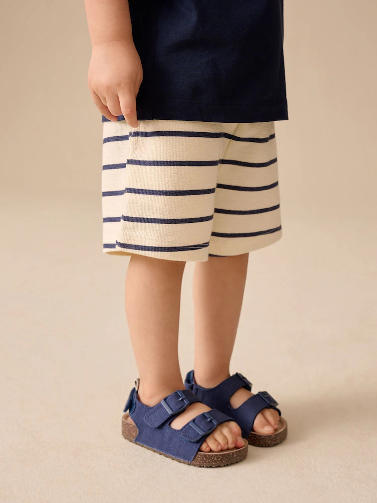 Blue/White Stripe Textured Shorts (3mths-7yrs) | Next US